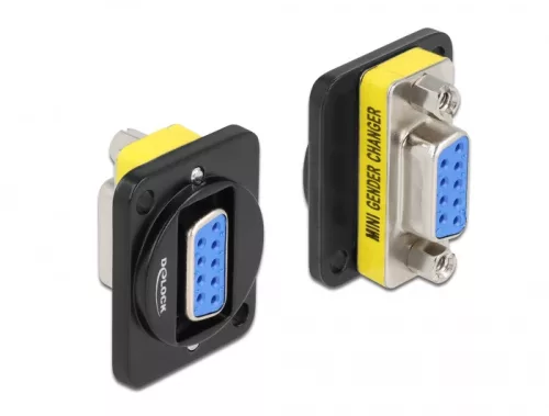 Delock D-típusú Modul DB9 hüvely - DB9 hüvely (DL-86705)