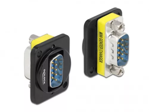 Delock D-típusú Modul DB9 dugó - DB9 dugó (DL-86706)