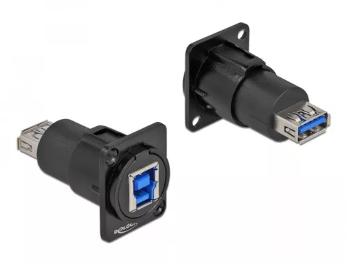 Delock D-típusú Modul USB 3.0 A-típusú hüvely - B-típusú hüvely (DL-86707)