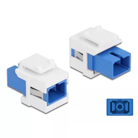   Delock Keystone modul SC Simplex aljzat - SC Simplex aljzat kék / fehér (DL-86714)