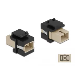   Delock Keystone modul SC Simplex aljzat - SC Simplex aljzat bézs / fekete (DL-86715)