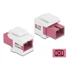   Delock Keystone modul SC Simplex aljzat - SC Simplex aljzat ibolya / fehér (DL-86717)