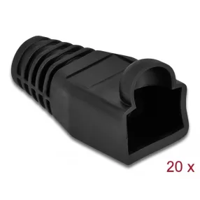   Delock Feszültségcsökkentő RJ45 apához, 20 db. Fekete (DL-86722)