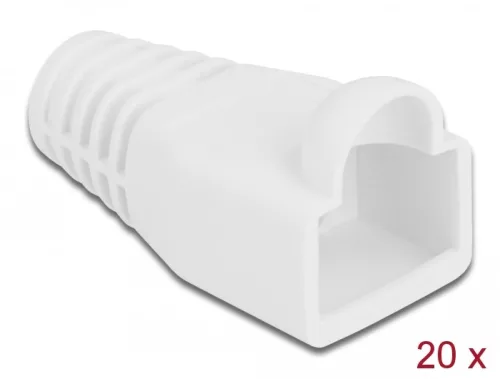 Delock Feszültségcsökkentő RJ45 apához, 20 db. Fehér (DL-86724)