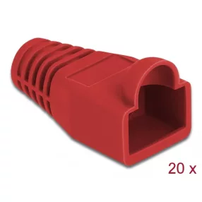   Delock Feszültségcsökkentő RJ45 apához, 20 db. Piros (DL-86725)