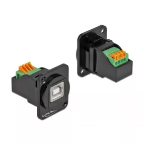   Delock D-típusú Modul USB 2.0 B-típusú hüvely anya sorkapocs modul (DL-86733)
