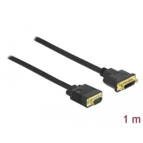   Delock Kábel DVI 24+5 csatlakozódugóval - VGA csatlakozódugóval 1 m (DL-86756)