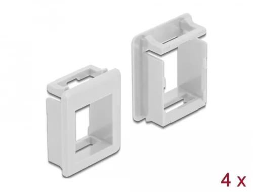 Delock Keystone modultartó tokokhoz (4 db) fehér (DL-86760)