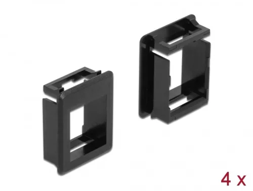 Delock Keystone modultartó tokokhoz (4 db) fekete (DL-86761)
