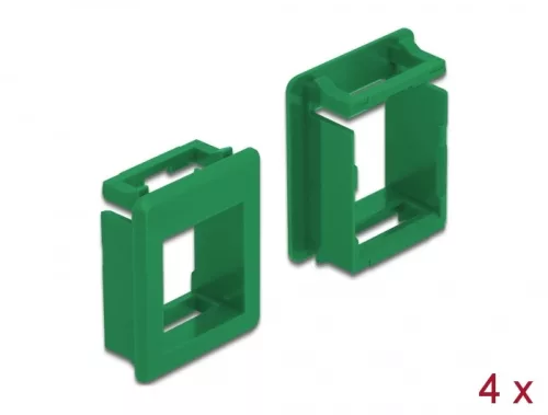 Delock Keystone modultartó tokokhoz (4 db) zöld (DL-86763)