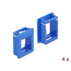 Delock Keystone modultartó tokokhoz (4 db) kék (DL-86764)
