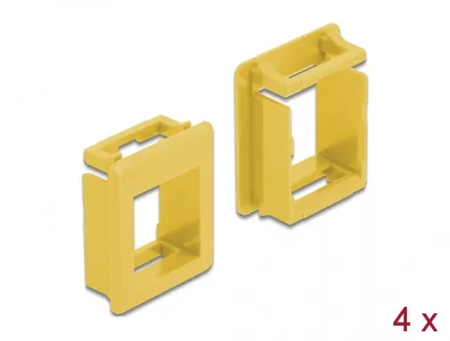 Delock Keystone modultartó tokokhoz (4 db) sárga (DL-86765)