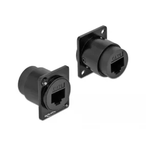 Delock D-típusú Modul RJ45 Cat.6 anya - anya (DL-86782)