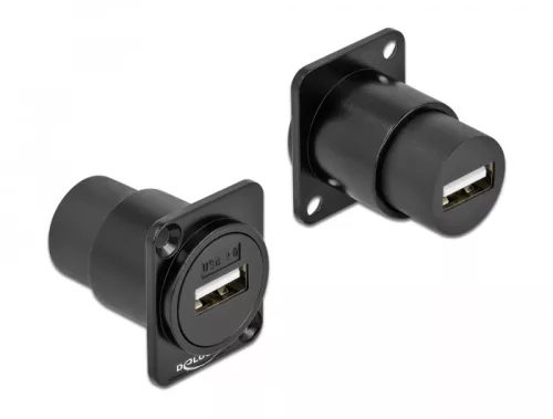 Delock D-típusú Modul USB 2.0 A-típusú hüvely - hüvely (DL-86784)