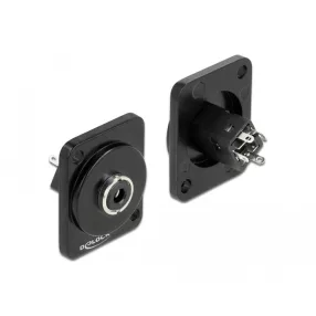   Delock D-típusú Modul 3,5 mm 3 tűs sztereó jack hüvely forrasztott konnektorhoz (DL-86789)