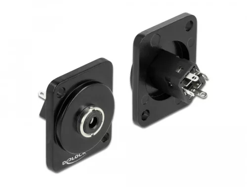 Delock D-típusú Modul 3,5 mm 3 tűs sztereó jack hüvely forrasztott konnektorhoz (DL-86789)