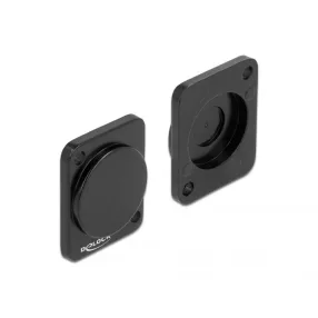 Delock D-típusú fedél fekete (DL-86791)