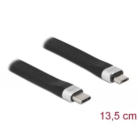   Delock USB 2.0 FPC lapos csík kábel USB Type-C  - USB Micro-B-típusú 13,5 cm PD 3 A (DL-86793)