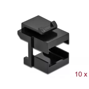   Delock Keystone fedél, fekete optikai szálasz csatlakozókhoz, 10 darab (DL-86806)