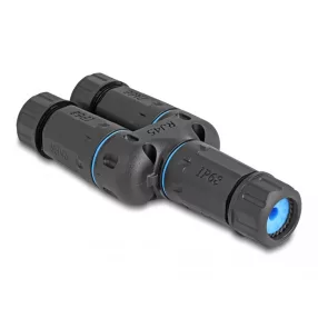   Delock Kábelcsatlakoztató RJ45 anya   2 x RJ45 anya Cat.6A vízhatlan (DL-86808)