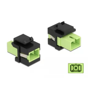   Delock Keystone modul SC Simplex aljzat - SC Simplex aljzat citromzöld / fekete (DL-86811)