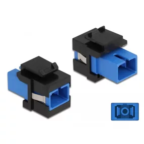   Delock Keystone modul SC Simplex aljzat - SC Simplex aljzat kék / fekete (DL-86812)