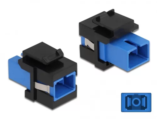 Delock Keystone modul SC Simplex aljzat - SC Simplex aljzat kék / fekete (DL-86812)