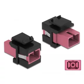   Delock Keystone modul SC Simplex aljzat - SC Simplex aljzat ibolya / fekete (DL-86815)
