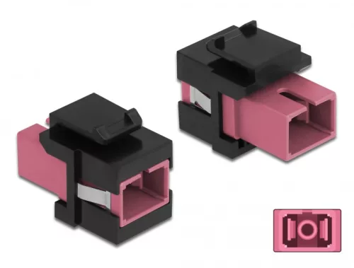 Delock Keystone modul SC Simplex aljzat - SC Simplex aljzat ibolya / fekete (DL-86815)