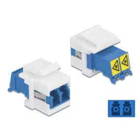   Delock Keystone modul LC Duplex aljzat - LC Duplex aljzat, lézeres védelemmel (DL-86834)