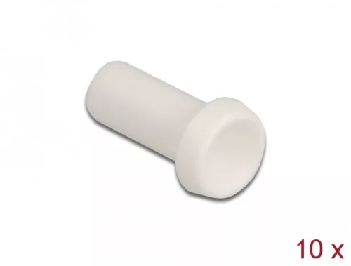 Delock Porvédő tető száloptika csatlakozóhoz, 2,50 mm-es kupakkal 10 db. Fehér (DL-86845)
