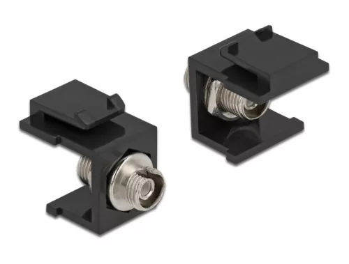 Delock Keystone modul, FC Simplex hüvely > hüvely fekete (DL-86851)