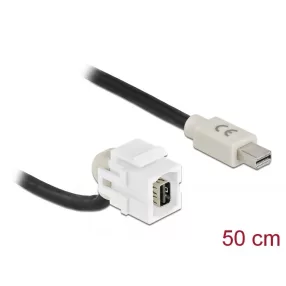   Delock Keystone modul, mini DisplayPort-csatlakozóhüvely 110  > mini DisplayPort-csatlakozódugó, káb (DL-86860)