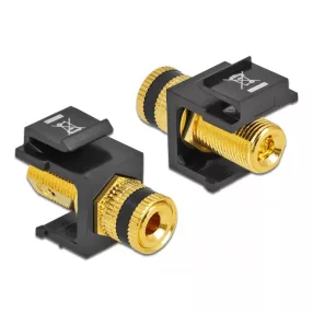   Delock Keystone modul szorító szerelvény > fekete menetes anya / fekete (DL-86864)