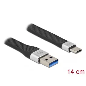   Delock USB 3.2 Gen 1 FPC lapos csík kábel USB A-típusú - USB Type-C  14 cm PD 3 A (DL-86938)