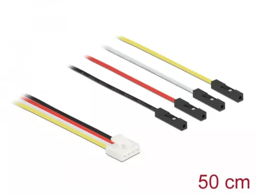Delock IOT Grove átalakító kábel 4 db. tűs apa - 4 db. Jumper anya 50 cm hosszú (DL-86950)