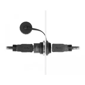   Delock USB 3.2 Gen 1 A-típusú beépített csatlakozó védő fedéllel IP67 por- és vízálló (DL-86961)