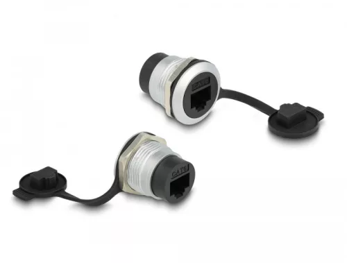 Delock RJ45 Cat.6 beépített csatlakozó porvédelmet biztosító fedéllel (DL-86967)