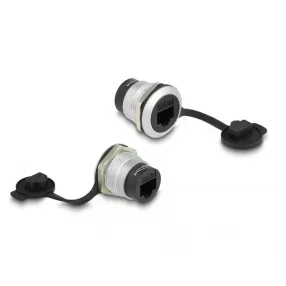   Delock RJ45 Cat.6A beépített csatlakozó porvédelmet biztosító fedéllel (DL-86968)