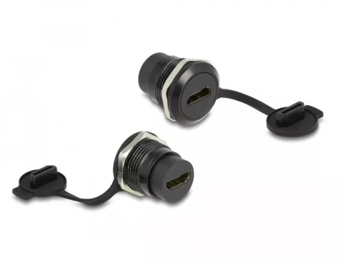 Delock HDMI-A beépített csatlakozó porvédelmet biztosító fedéllel (DL-86969)