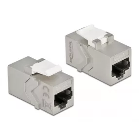   Delock Keystone modul, RJ45-aljzat - RJ45-aljzat, Cat.6A (DL-86996)
