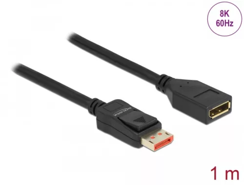 Delock DisplayPort bővítőkábel 8K 60 Hz 1 m (DL-87070)