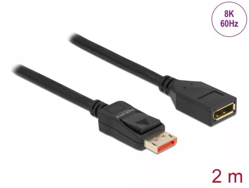 Delock DisplayPort bővítőkábel 8K 60 Hz 2 m (DL-87071)