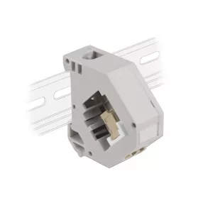   Delock Lila DIN sín adapter Keystone LC Duplex bézs (DL-87193)