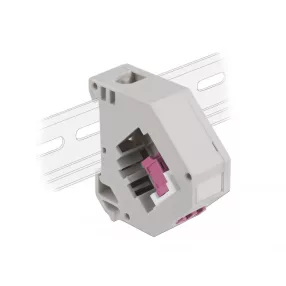   Delock Lila DIN sín adapter Keystone LC Duplex anyával (DL-87195)
