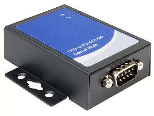 Delock adapter USB 2.0 - 1 x soros RS-422/485, telepítő CD, fekete (DL-87585)