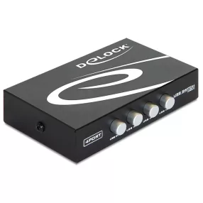 Delock 4 portos manuális USB 2.0 kapcsoló (DL-87634)