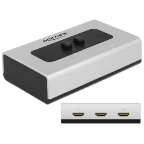 Delock 2 portos manuális, HDMI-kapcsoló (DL-87663)