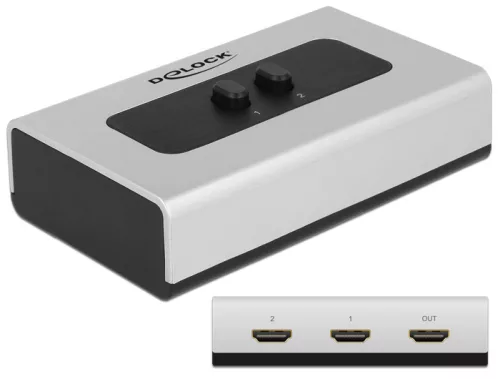 Delock 2 portos manuális, HDMI-kapcsoló (DL-87663)