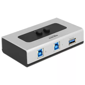   Delock 2 portos manuális, kétirányú USB 3.0-kapcsoló (DL-87667)